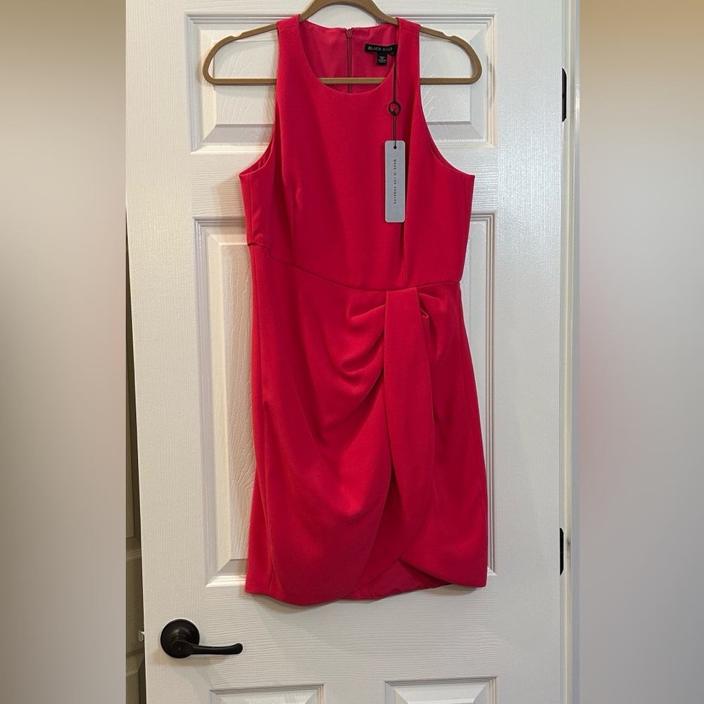Black Halo Hot Pink Mini Dress